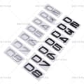 Miniatyrbillede 6 af 8: D2 D3 D4 D5 D6 D7 D8 etiket egnet til Volvo modificeret bil deplacement bageste digital engelsk D4-Sort D4-Sort