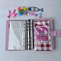 Creative Hand-Drawn Diary Set, DIY Notebook with Pocket Planner, Cute Stationery for Creative Writing and Drawing, Office S [DB] Pink