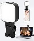 64 LED Rechargeable Selfie Light - 5 Lighting Modes Phone Ring Light Mini Portable Clip-on Fill Light