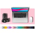 Leather Desk Pad, Mouse Mat (60 cm x 30 cm, Fairy Pink)