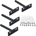 Floating Shelf Brackets 4 Pcs 10mm Wall Mounted Shelf Invisible Bracket
