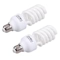 2x Compact E27 220v 5500k 45w Photo Studio Bulb Video Photography Daylight Lamp White
