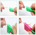 Miniatyrbild 3 av 7: 2 Pieces Needle Threaders, Plastic Hand Needles, DIY Threading Tool, Needle Threader for Hand Sewing (Random Color)