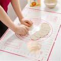 Large Non-Stick Silicone Baking Mat, Dough Mat with Measurements (60x40cm)