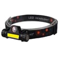 LED-hodelykt for utendørs bruk med USB-lading, magneter og nødlys