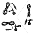 Miniatyrbillede 3 af 5: 150cm Professionel Mini USB Omni-Directional Stereo Mikrofon med Klips til Gopro Hero 3 3+ 4