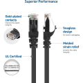 Pikkukuva 4 / 7: 5-pakkaus 10 Gbps:n Snagless lyhyt Cat6 Ethernet-kaapeli (Cat6-kaapeli, Cat 6 -kaapeli)