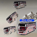 Miniatyrbild 5 av 5: 1/50 Setra Lyxig Bussleksak Diecast Miniatyrmodell Drag tillbaka Ljud & Ljus Pedagogisk Samlingspresent För Pojkar Barn Double-decker Bus2