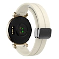 Miniatyrbild 1 av 5: Silikonarmband för Garmin Lily 2 med Magnetisk Vikbar Spänne Starlight Black Buckle