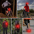 Pikkukuva 6 / 6: LED-takavalo pyörään, 2 kpl, erittäin kirkas, USB-ladattava, vedenpitävä pyörän takavalo pyöräilyyn