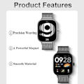Miniatyrbilde 6 av 6: Metallreim for Xiaomi Redmi Watch 4 med TPU-etui skjermbeskytter myk film erstatning Milanese magnetisk sløyfe armbånd Redmi Watch 4 2