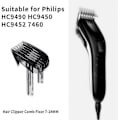 Miniatyrbilde 3 av 5: 2 stk. Hårklippekam Kompatibel med Philips HC9450 HC9490 HC9452 HC7460, Justerbar 7-24 mm