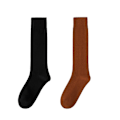 Pikkukuva 1 / 5: Luistelu sukat Vaaleat läpinäkyvät polven korkuiset luistelu sukat Luistelu nylon sukat (Calf socks) Black * Mocha