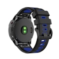 Miniatyrbilde 4 av 5: Garmin Fenix ​​5/6 armbånd Silikon Svart blå Sort/blå