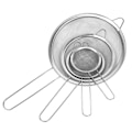 Miniatyrbild 5 av 8: 4 st kök rostfritt stål manuell mjölsikt sil sil kök matlagning bakverktyg