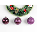 Miniatyrbilde 4 av 5: Julepyntkule Juleristpynt Juleristanheng Julegavepynt 12 stk PURPLE 8CM
