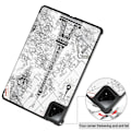 Pikkukuva 4 / 4: Xiaomi Pad 7 Pro/Pad 7 -kotelo, kuvioitu nahkainen jalustallinen tablettikotelo - Vintage Tower Multicolor Vintage Tower