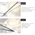 Miniatyrbillede 3 af 5: Barista Caf Latte Dekorations Pen Sæt af 3 i Rustfrit Stål