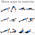 Miniatyrbillede 6 af 7: Dobbeltsidede Glidende Diske Core Sliders Ultimate Core Trainer Gym, Tæppe og Hårdt Gulv Øvelses Glidende Diske Dobbelt Hjem Blue