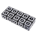 Pikkukuva 1 / 5: 10 kpl D6 Polyhedral Dice Neliömäiset Reunat Numerot 6 Sivuinen Noppa Helmi