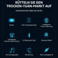 Miniatyrbilde 3 av 5: In-ear-hodetelefoner, for Samsung Android Iphone trådløse hodetelefoner