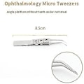 Miniatyrbillede 2 af 5: Ophthalmologiske Mikrokirurgiske Pincet Fedtpincet Rustfrit Stål Dobbelt Øjenlåg Plastikkirurgiske Instrumenter Pincet Platform Grey