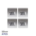 Miniatyrbillede 1 af 5: Indbygget LED Vægskinne PIR Bevægelsessensor Trappe Lys AC85-265V Trinlys Gangbelysning Indendørs Vægskinne 4pcs Silver Sensor