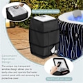 Miniatyrbilde 4 av 5: Boblebad Spa Varme Pumpe Deksel med Transparent PVC Toppvindu, Vanntett Oppblåsbar Boblebad Pumpe C