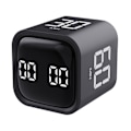 Miniatyrbillede 1 af 5: Produktivitets Cube Timer med Gravity Sensor, Vendbar LED-Skærm, 4 Forudindstillede Tider, Dobbelt Tilstande, Tidsstyring, Nedtælling, Madlavning, Studie, Mini Digital Tid Black