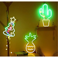 Miniatyrbillede 3 af 4: LED Neon Skilt Juletræ USB Kontrol Natlamper Dekorativt Skilt Bar Pub Butik Klub Garage Hjemmefest Dekoration