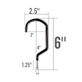 Miniatyrbillede 4 af 5: 10 stk. Heavy Duty Multipurpose Utility Opbevaring Cykel Krog Plads Max