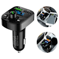 Pikkukuva 1 / 5: FM-lähetin Langaton Bluetooth Auton USB-laturi Musiikkisoitin