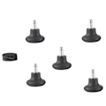 Miniatyrbillede 5 af 5: 5 Pak Bell Glides til Kontorstol Uden Hjul, Udskiftning af Rullende Stol Drejehjul Fast S