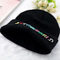 Pikkukuva 4 / 5: Travi$ Scott Neulohattu Uusi Astroworld Beanie-Korkki Astroworld S black red letter