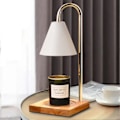 Miniatyrbilde 3 av 5: Dimmbar Stearinlysvarmer Lampe Lys Stearinlys Smelter Bordlampe Duftlys Holder For Krukke Lys Voks Smelting Log   White Hood