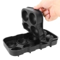 Miniatyrbilde 2 av 7: Stor Silikon Isform for 8 Isboller Runde Isbiter Kulor Svart