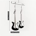 Miniatyrbilde 5 av 5: Gitar Musikk Instrument Ørepynt Subkultur 90-tallet Jente Y2k Smykker For Kvinner White