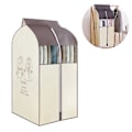 Miniatyrbillede 2 af 5: Hængende Tøjpose Tøjpose Organizer Opbevaring Støvbestandig Tøjcover CY Beige60x48x120