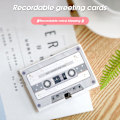 Miniatyrbillede 2 af 5: Cassette Personlig Multifunktionel Mini Retro Magnetisk Bånd Kassette Lydtilbehør Green