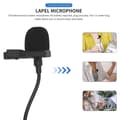 Miniatyrbillede 5 af 5: Professionel Lavalier Revers Mikrofon med Klips til iPhone/Optagelse/Interview/Videokonference/Vo