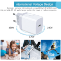 Miniatyrbillede 5 af 5: 2 stk. iPhone hurtigoplader USB-C strømadapter 20W + kabel hvid