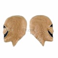 Pikkukuva 3 / 5: Hymyilevä Kasvoton Mies Lateksiripsi Maskin Pää Horror Kasvoton naamio Cosplay Pelottava Alien Kypärä Halloween Puvustusnaamio Miehille Fangs Mask