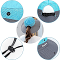 Miniatyrbillede 3 af 5: Dame Solhatte Bred Skygge UV Beskyttelse Mesh Foldbar Hestehale Spand Fiskeri Hat Strand Cap til Fiskeri Vandring Havearbejde Udendørs