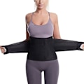 Miniatyrbild 2 av 5: Postpartum Magband - C-snitt Magstöd Wrap Abdominalt Stöd För Återhämtning Efter Operation - Gördle För Bukplastik, hw Black XX-Large