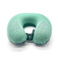 Miniatyrbillede 2 af 4: Blød og komfortabel rejsepude med memory foam U-formet bilpude nakkebeskyttelse børn Blå og hvide striber