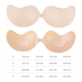 Miniatyrbilde 2 av 5: Usynlig Push Up BH for Kvinner Ryggløs Stroppeløs BH Sømløs Front Lukking Bralette Undertøy Selvklebende Silikon BH Putene 1stk Hud D 1pcs Skin D