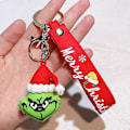 Pikkukuva 2 / 2: Joulupukki Grinch -avaimenperä lapsille, söpö Grinchmas-avaimenperä riipus Red Hat