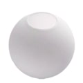 Miniatyrbillede 6 af 10: Matt Hvid Globe Glas Lampekupel Udskiftning Rundt Dæksel 12cm One-size 12cm One-size