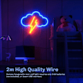 Miniatyrbillede 3 af 5: Neon Skilt Akryl Sky Neon Batteri eller USB Drevet Neon LED Vægdekoration Neon Skilt til Soveværelse