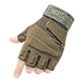 Miniatyrbillede 1 af 3: Taktiske Handsker Hær SWAT Militær Kamp Jagt Skydning Udstyr Fingerløse Green XL